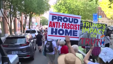 RAW VIDEO: Protests erupt in Oregon over Trump National Guard deployment.