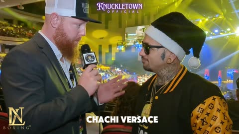 Interview at BKFC DAZN Hollywood with Chachi Versace Bare Knuckle