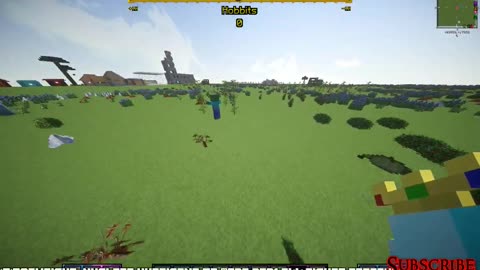 Minecraft mob battle the princess vs a mutant zombie