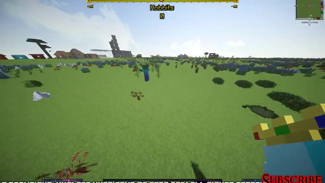 Minecraft mob battle the princess vs a mutant zombie