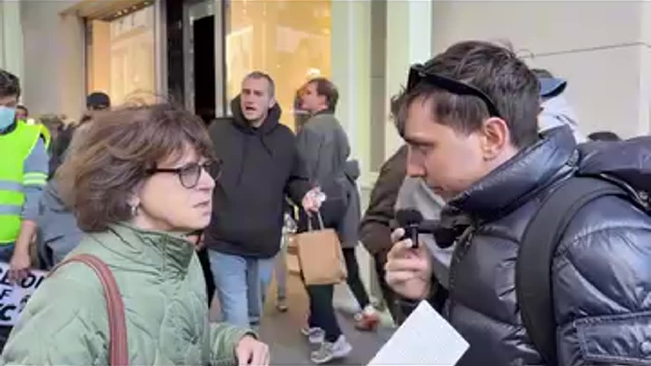 Paid protestor stops my interview then| expose her