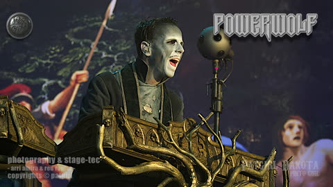 Patgirl Dakota with Shots from Touring. Powerwolf