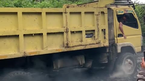 until smoke came out of the truck's tires, because they couldn't handle the extreme terrain