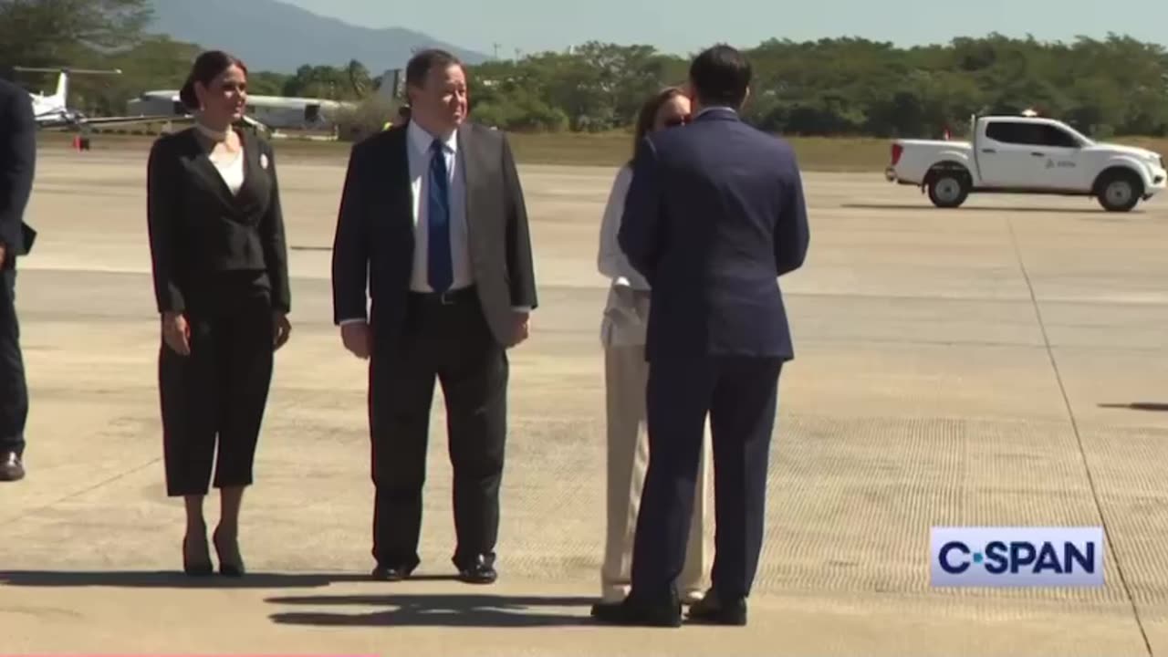 Secretary of State Marco Rubio arrives El Salvador International Airport