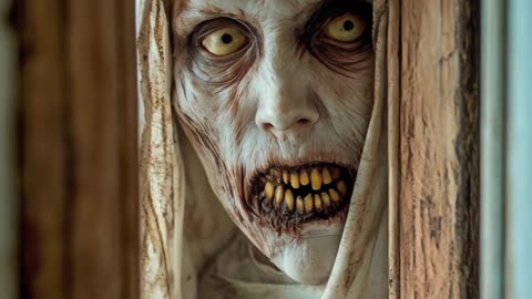 😱👹 horrible Nun Scary toy – crochet + clay + 3D printed Link in bio @ | TheHauntingHour