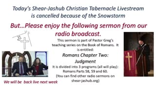 1/25/26 Romans Chapter Two: Judgment