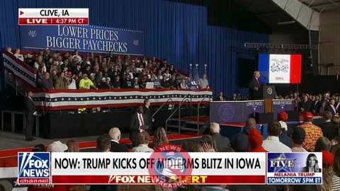 DEVICE TEST: As Trump was speaking today Fox’s live feed was interrupted by a TEST pattern