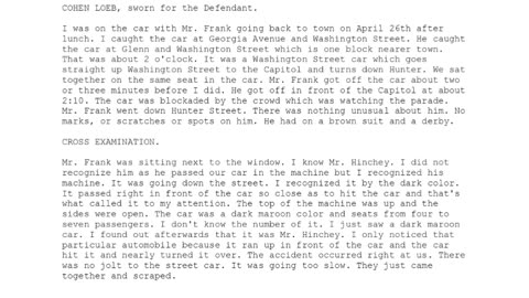 COHEN LOEB, Sworn In For The Defendant, 58th To Testify