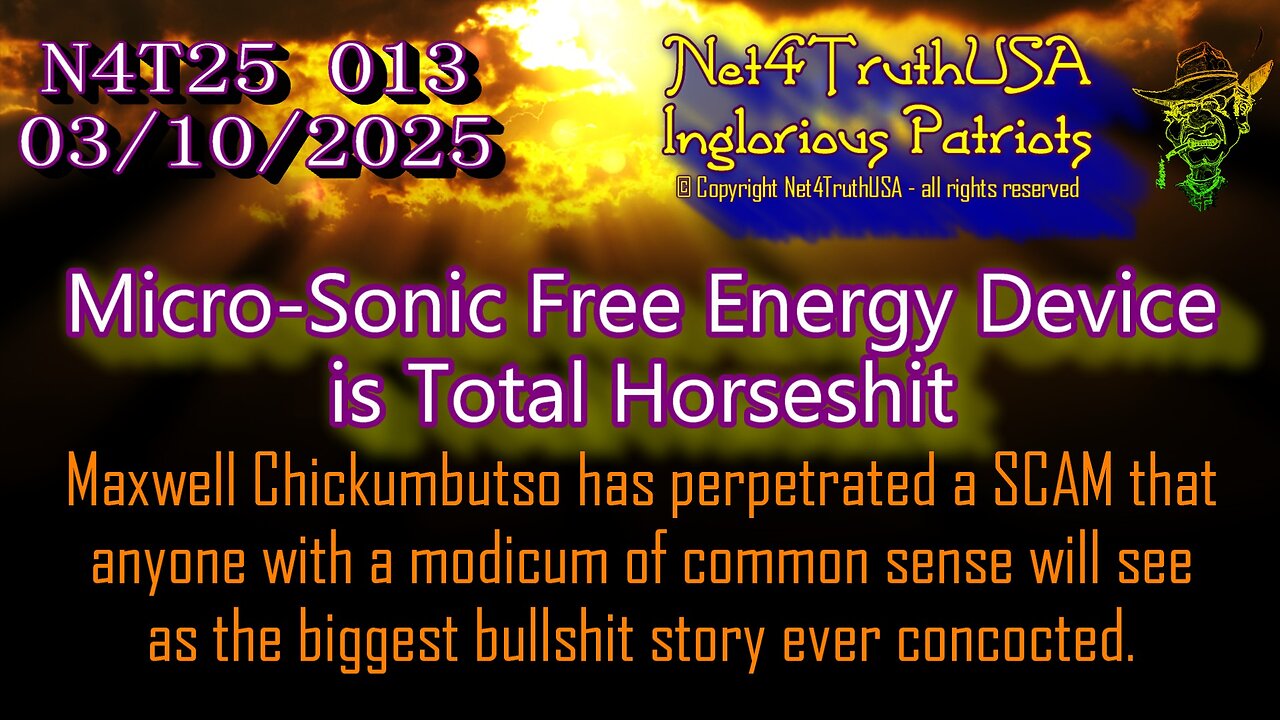 N4T25 013 - Micro-Sonic Free Energy Device is Total Horseshit