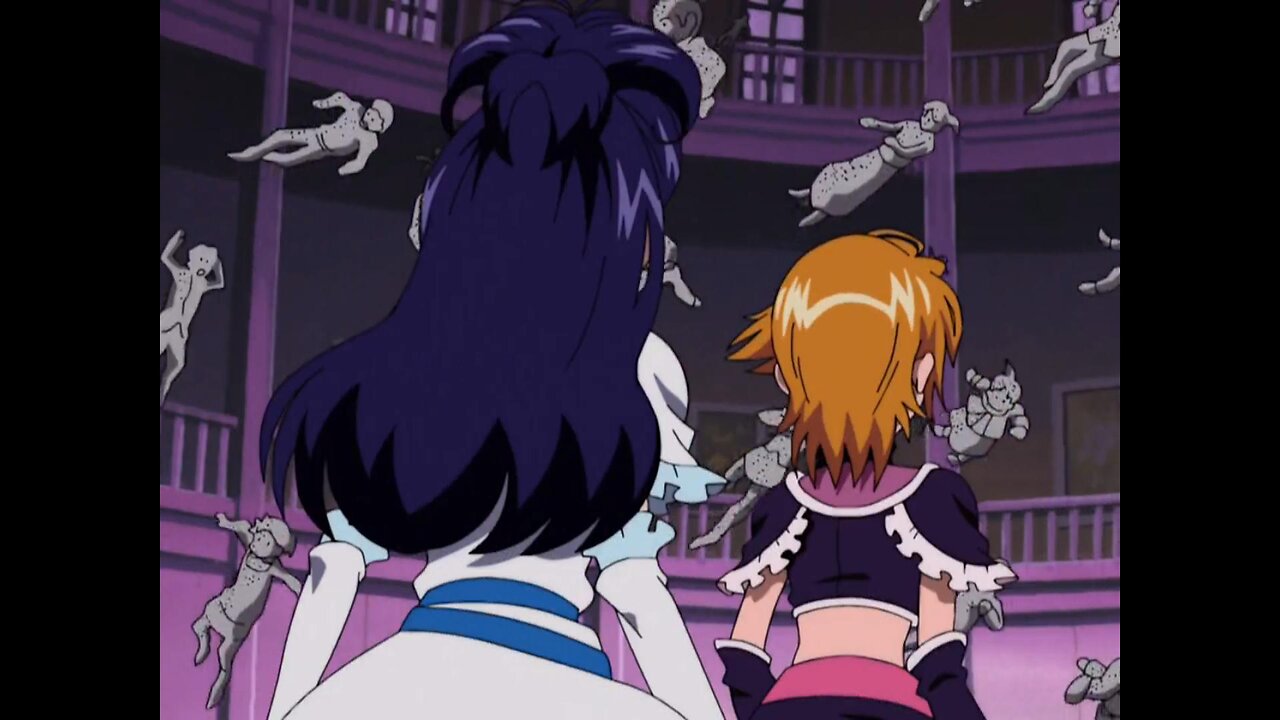 nagisa and honoka vs zakenna museum | pretty cure