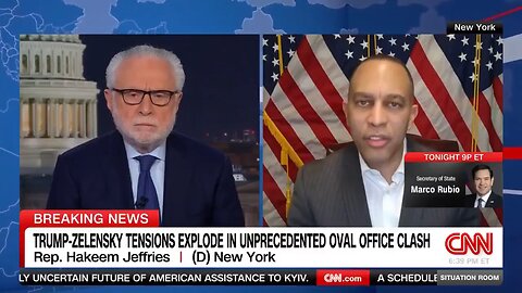 Rep. Hakeem Jeffries says Democrats are the ones securing the border—not Trump.