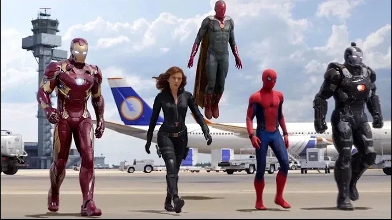 Team Iron Man vs Team Cap - Airport Battle Scene - Captain America: Civil War - Movie CLIP HD.