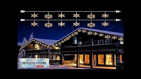 Snowflake Christmas String Lights 2 Pack 6 Drops 8.8 Ft. 100 Review