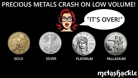 Precious Metals Crash On Low Volume!⚠️ Is The Run Over? 😱