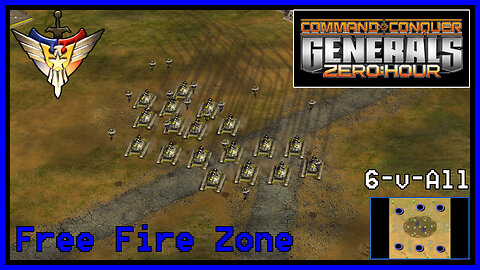 C&C Generals Zero Hour | Laser General | 6-for-All | Free Fire Zone