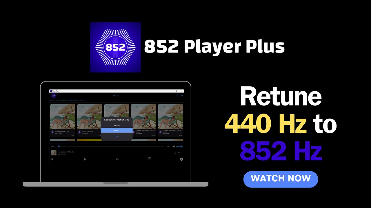 Retune 440 Hz To 852 Hz on Windows