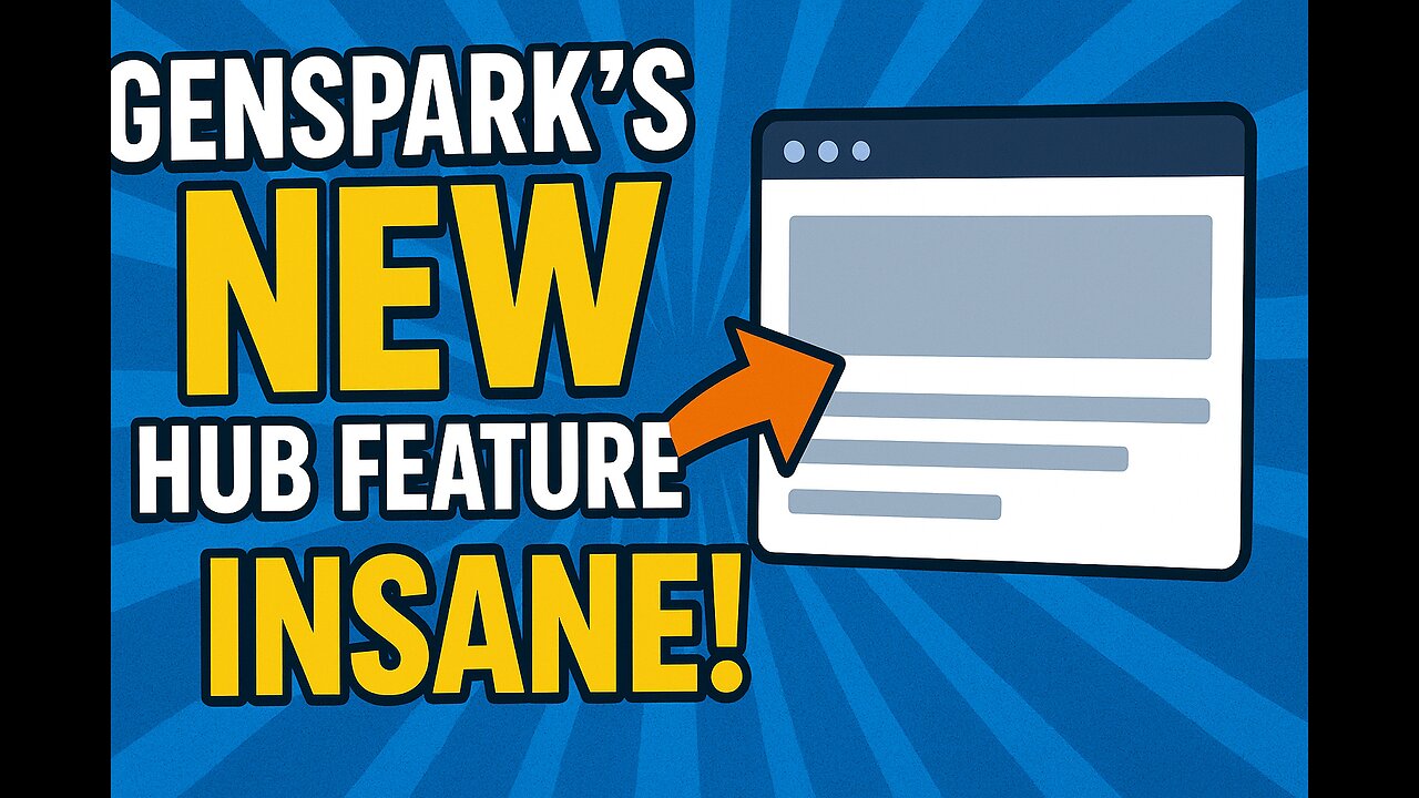 Genspark New Hub Feature Is INSANE!