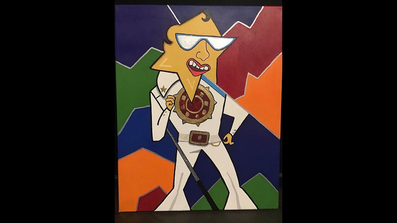 Cubism Elvis the painting