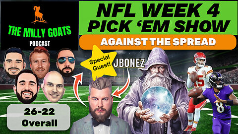 NFL Week 4 Pick 'em Contest Breakdown with Special Guest - JBonez