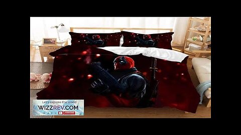 Marvel Serious Deadpool Blood Red Marvelous Bedding Set Review