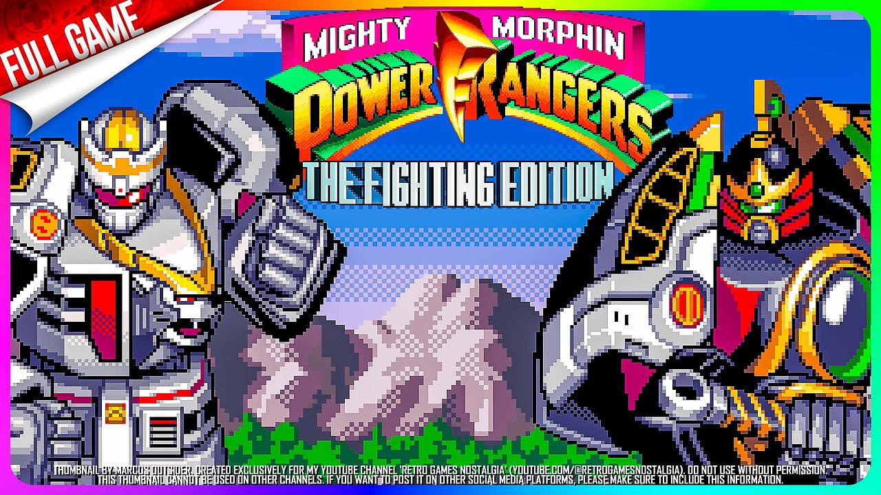 Mighty Morphin Power Rangers: The Fighting Edition (SNES - US) Longplay (100% All Fighters)