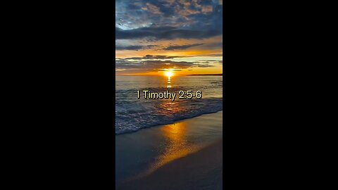 1 Timothy 2:5-6 (NIV)