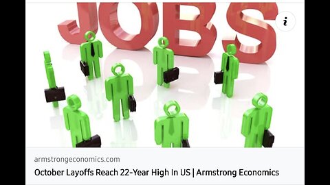 Martin Armstrong Writings ~ The US workforce saw a brief bump in hiring this October, coupled with a steep rise in firings. The Bureau of Labor Statistics