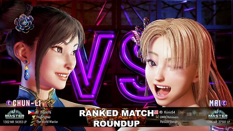 Kuya Kalbo SF6 Ranked Roundup. Chun Li Master Rank [Hori Fight Stick]