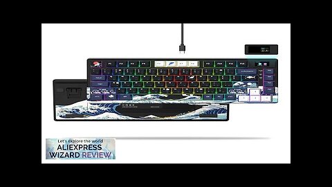 Wired Mechanical Gaming Keyboard with OLED Display Full Key Hot-Swappable Pudding RGB Review