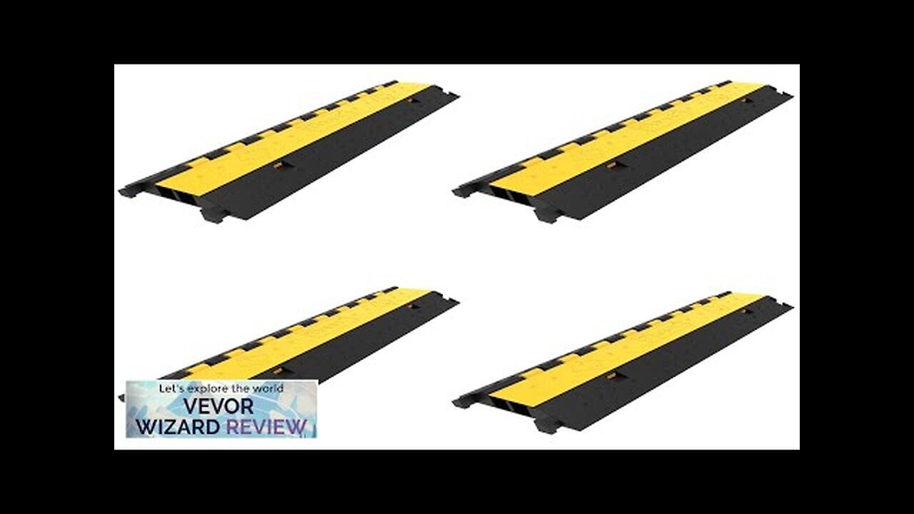 VEVOR 4 Pack Rubber Cable Protector Ramp 2 Channel Heavy Duty 66000LB Review