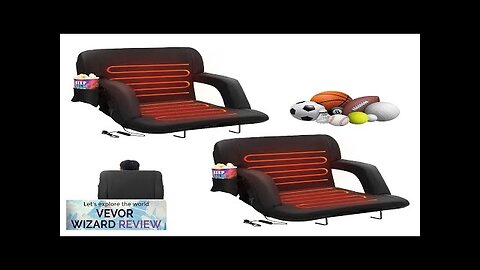 VEVOR Double Heated Stadium Seat with Back Support 3 Level Heating Wide Review