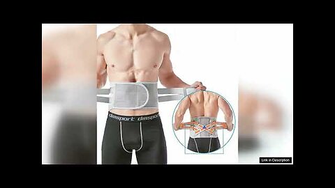 Back Support Belt Widen Comfort Anti-Skid Waist Spine Protection for Sport Injury Review