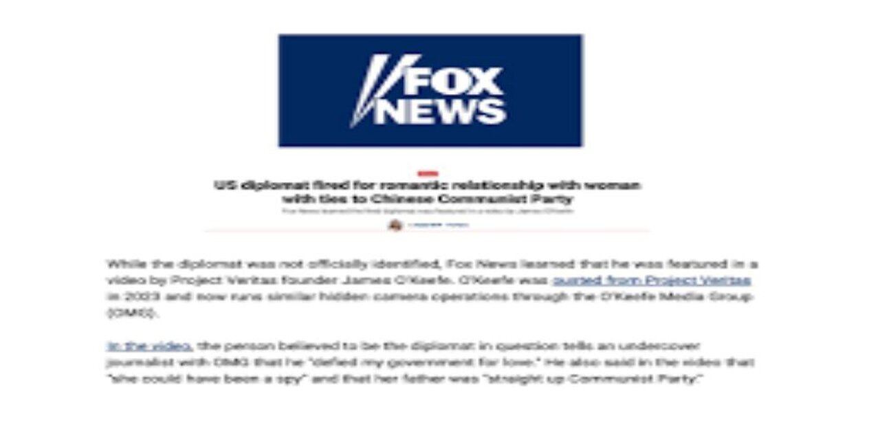 OMG Secret Affair With Communist Official’s Daughter Ends U.S. Diplomat’s Career