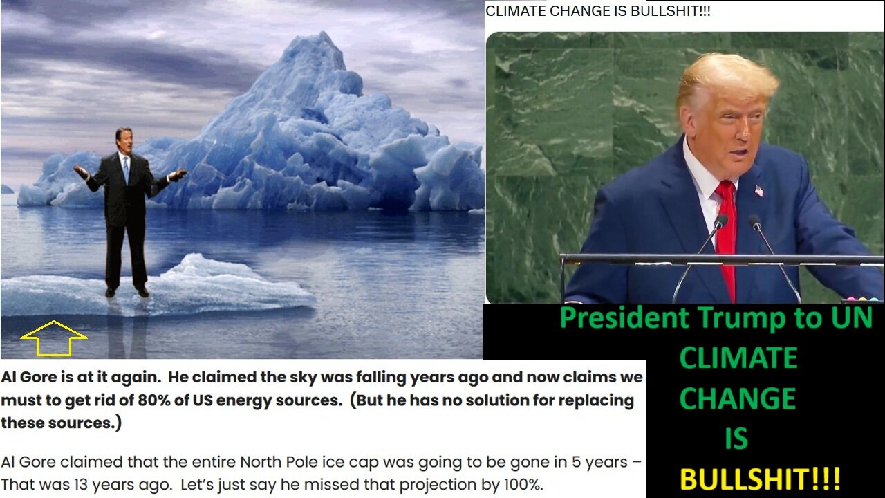 President Trump to UN: CLIMATE CHANGE IS BULLSHIT!!!