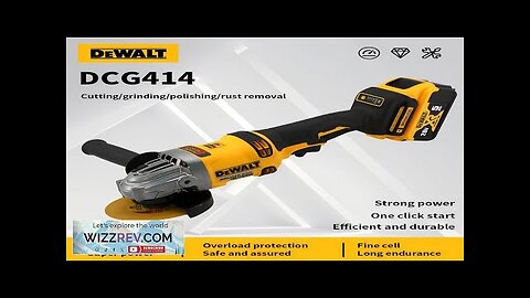 Dewalt 20V Battery DCG414 100MM/125MM/150MM Brushless Angle Grinder Cordless Cutting Machine Review