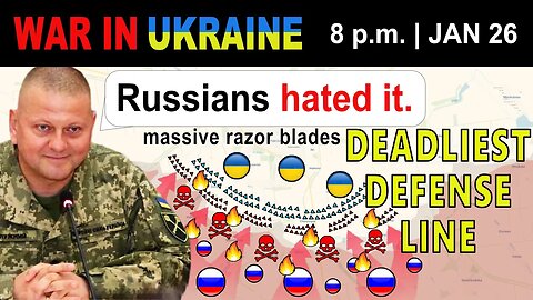 26 Jan: MASSIVE RAZOR WIRES! PILES OF RUSSIANS STACK UP! | War in Ukraine Explained