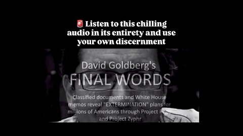 DAVED GOLDBERG'S FINAL WORDS