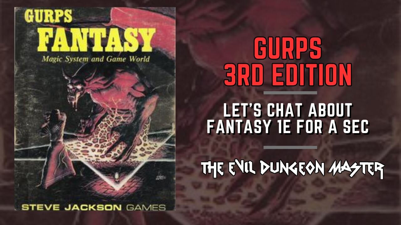 Let's chat about GURPS Fantasy 1e for a sec