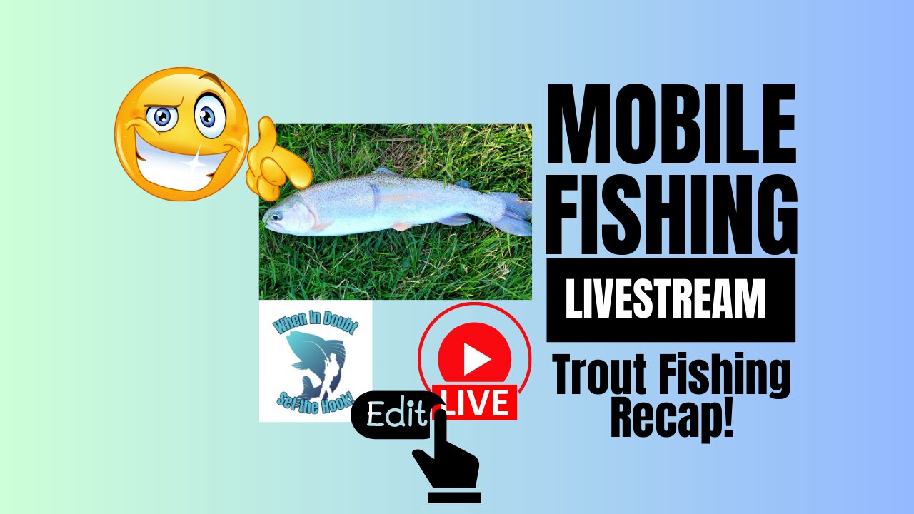 Pond Fishing for Trout - Recap - Edited #mobile #fishing #livestream