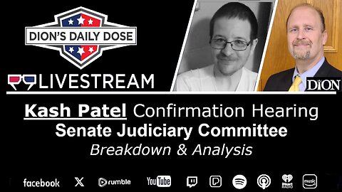 Kash Patel Hearing: The Sheer Audacity: Face to Face w Dion & Shawn
