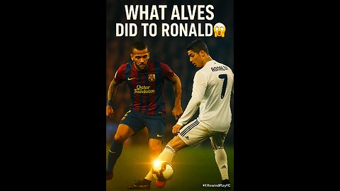 Dani Alves Nutmegs Cristiano Ronaldo 😱 | El Clásico Rivalry