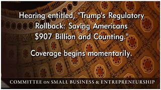 Senate Small Biz Hearing: Trump’s Regulatory Rollbacks 11.19.25