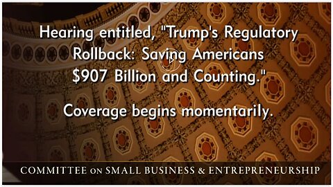 Senate Small Biz Hearing: Trump’s Regulatory Rollbacks 11.19.25