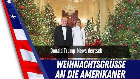 Weihnachtsgrüsse von Donald Trump und Melania.