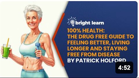 BrightLearn - 100% Health: The Drug Free Guide to Feeling Better, Living Longer and Staying Free from Disease by Patrick Holford
			