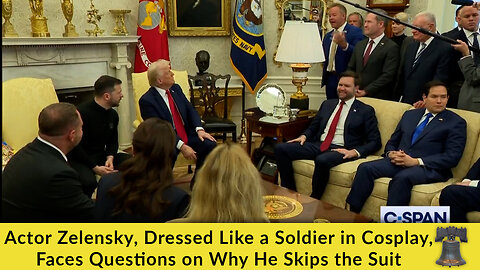 Actor Zelensky, Dressed Like a Soldier in Cosplay, Faces Questions on Why He Skips the Suit