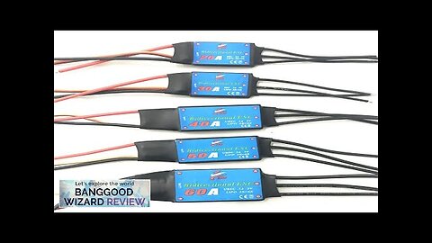 Double Sides Brushless ESC 20/30/40/50/60/80A Underwater Thruster RC Car Boat Parts Review