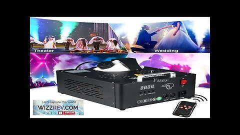 2000W Smoke Fog Machine adjustable with LED Lights Wireless Remote Control Review