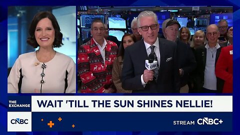 NYSE traders sing 'Wait Till the Sun Shines Nellie!'