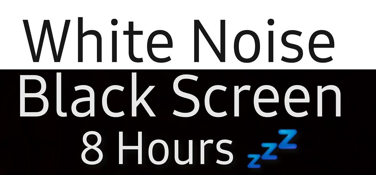 White Noise Black Screen - Sleep, Study, Focus - 8 HOURS #relaxation #whitenoise #sleep